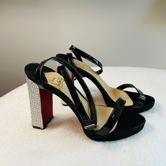 Open sandals with bedazzled heels - Picture 2 of 6